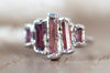 Raw Tourmaline Vertical Ring