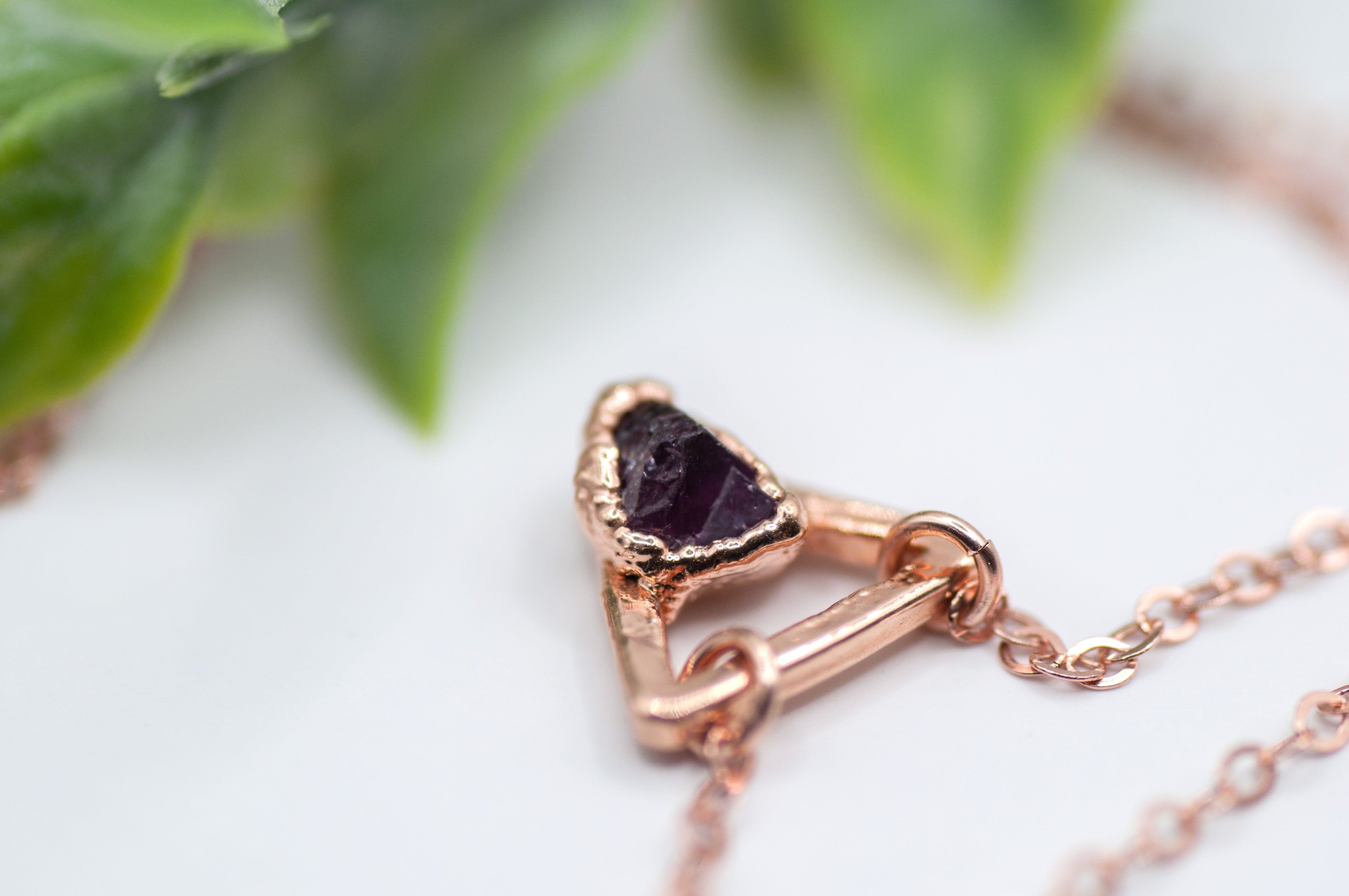 Garnet Goddess Necklace || January
