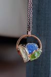 Personalized Birthstone Necklace || Circle Necklace || Mother's Necklace