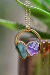 Personalized Birthstone Necklace || Circle Necklace || Mother's Necklace