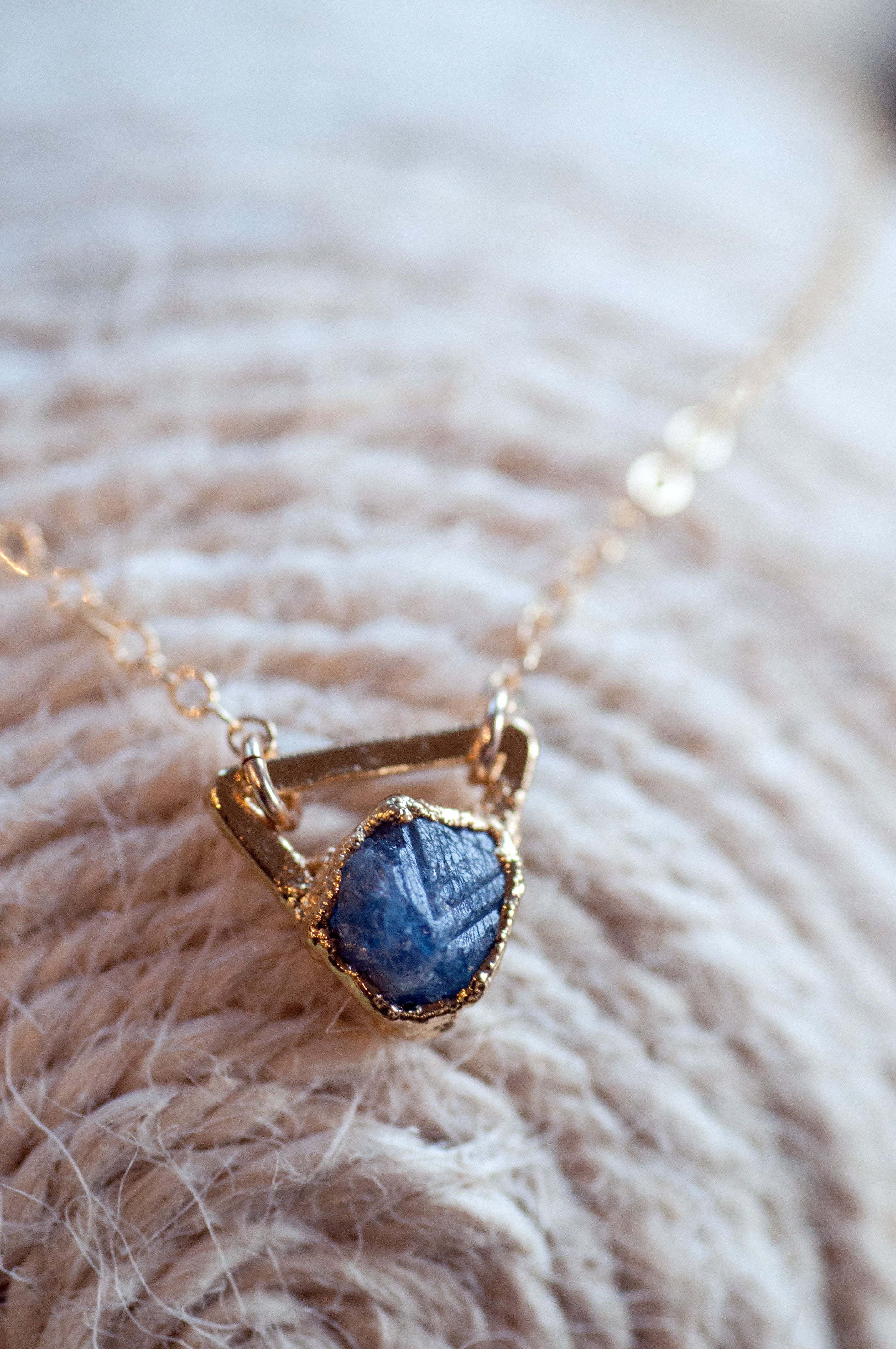 Sapphire Goddess Necklace || September