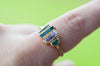Raw Tourmaline Vertical Ring