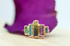Raw Tourmaline Vertical Ring